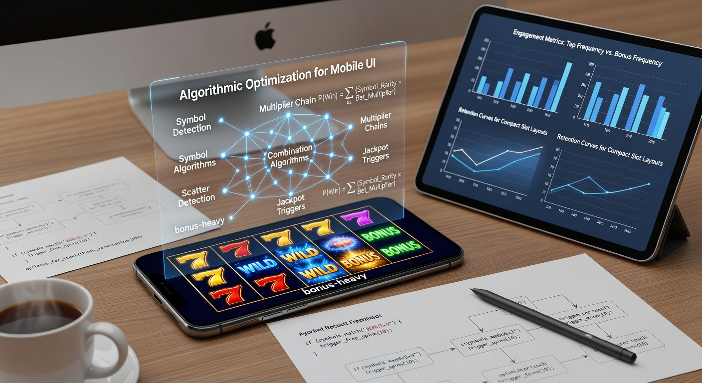 Darstellung von Symbolkombinationsalgorithmen in bonuslastigen Slot-Designs auf Smartphone-Bildschirmen
