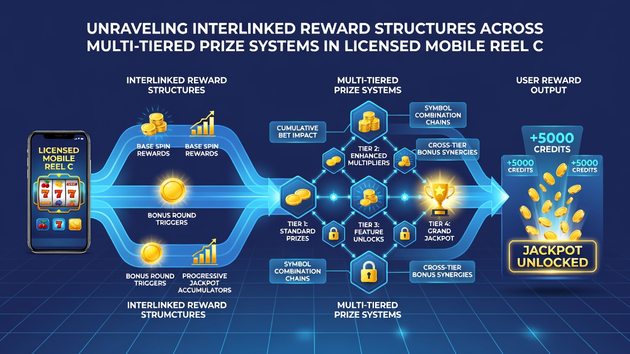 Visualisierung von Multi-Tier-Preissystemen und ihren Verknüpfungen in mobilen Reel-Slots