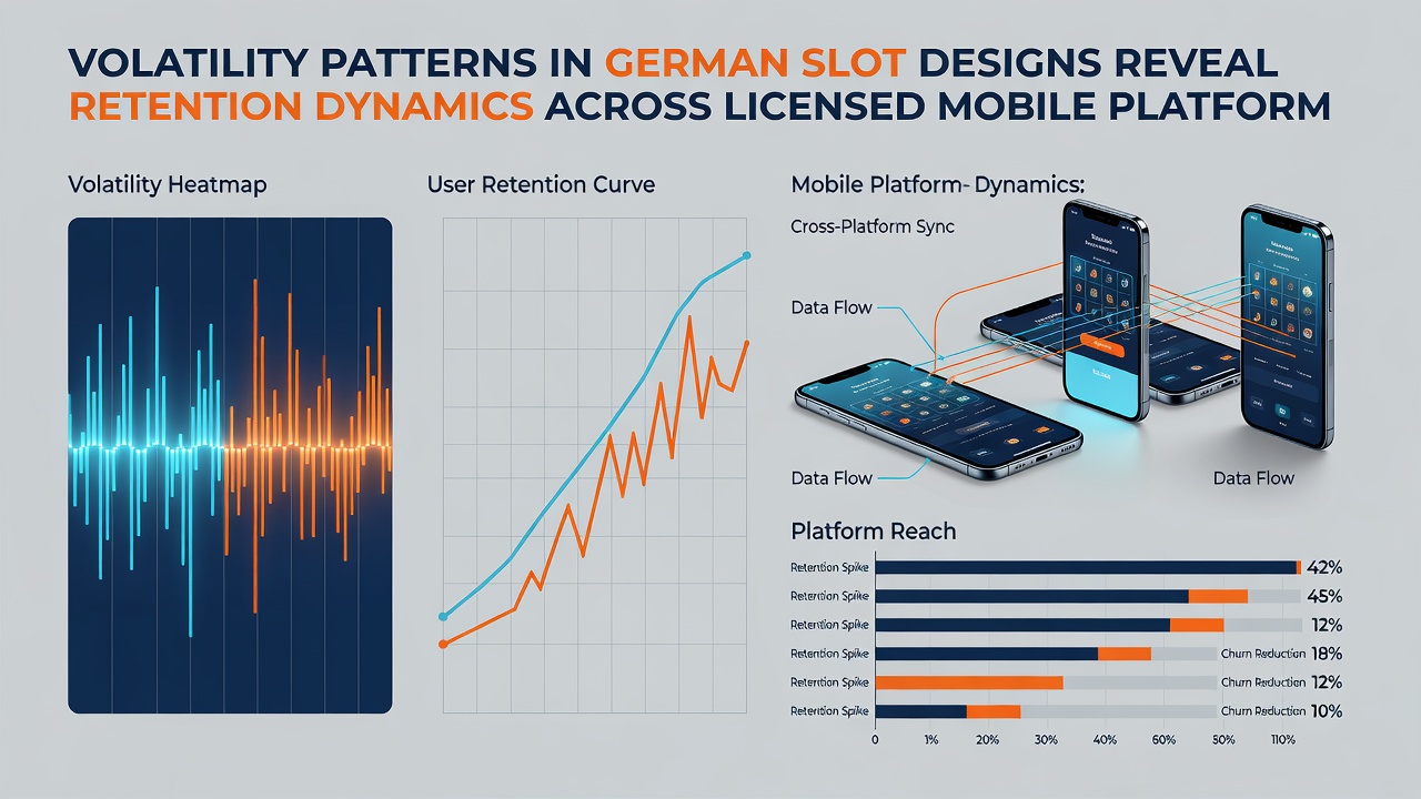 Grafik veranschaulicht Retentionskurven verschiedener Volatilitätsstufen auf deutschen Mobilplattformen